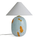 Habitat Rae confetti glass table lamp blue white - British product