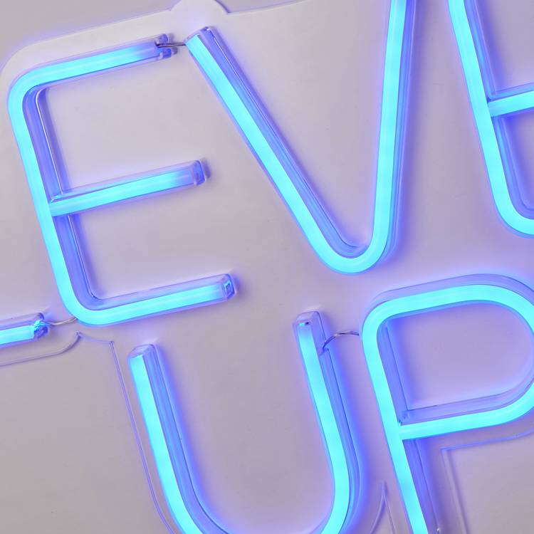 Searchlight blue neon wall light 41cm, imported from the UK