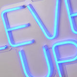 Searchlight blue neon wall light 41cm, imported from the UK