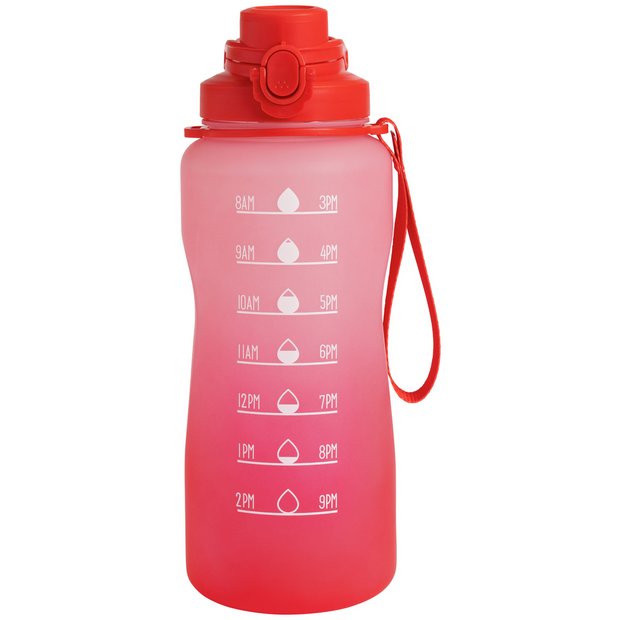 Home Pink Ombre water tracker bottle 2.2 litre UK version