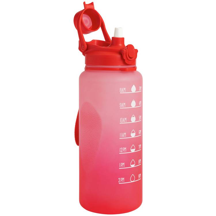 Home Pink Ombre water tracker bottle 2.2 litre UK version