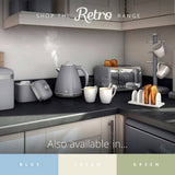Swan retro square sensor bin 45l grey (British brand)
