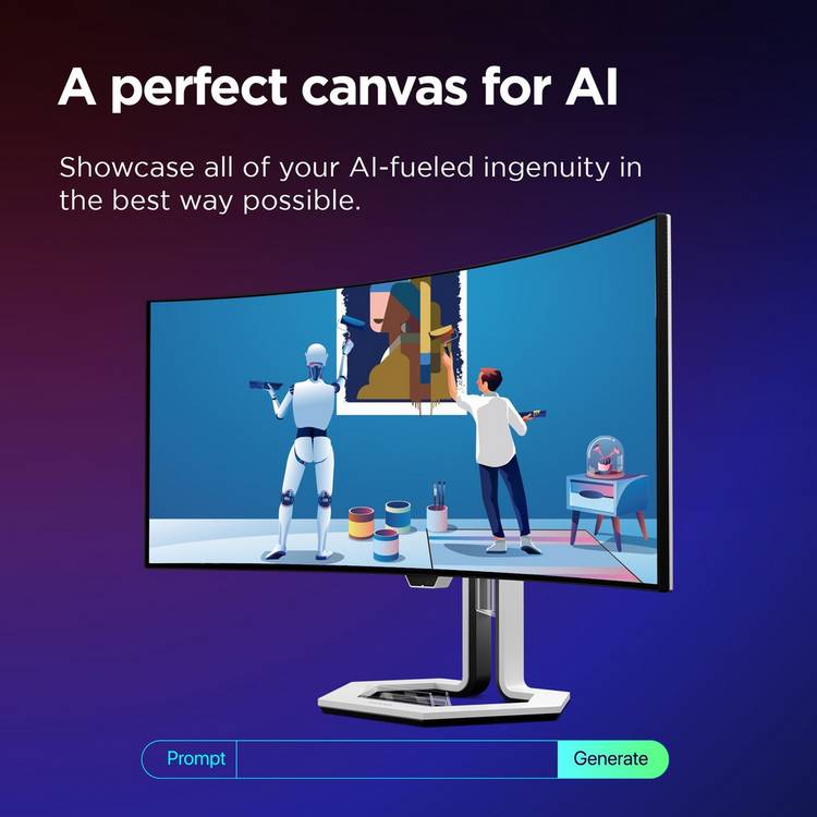 Lenovo Legion Pro 34-inch curved OLED gaming monitor, UK version