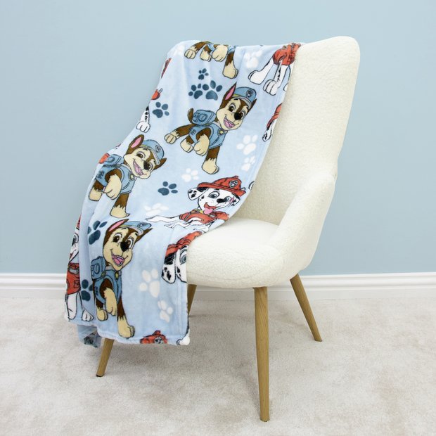 Paw Patrol fleece throw blue 150x100cm (British brand)