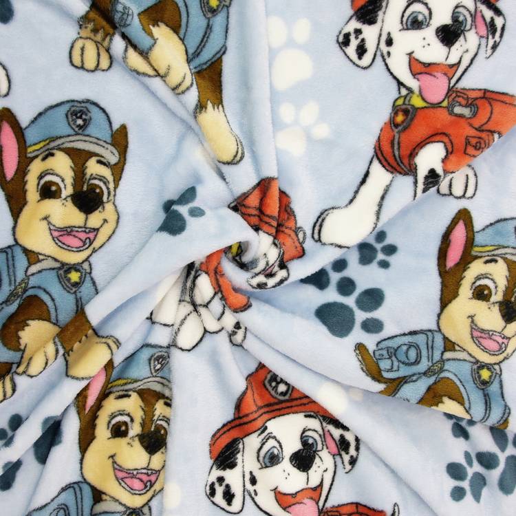 Paw Patrol fleece throw blue 150x100cm (British brand)