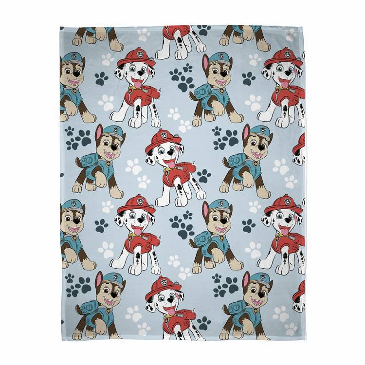 Paw Patrol fleece throw blue 150x100cm (British brand)