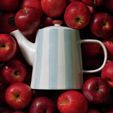 Habitat Blue Stripe teapot 1.1 litre stoneware - British product