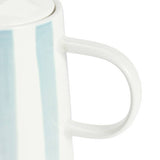 Habitat Blue Stripe teapot 1.1 litre stoneware - British product
