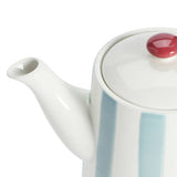 Habitat Blue Stripe teapot 1.1 litre stoneware - British product
