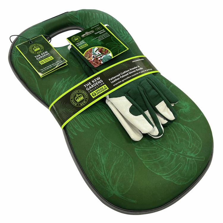 Spear & Jackson Kew Gardens kneeler and gloves bundle, imported from UK