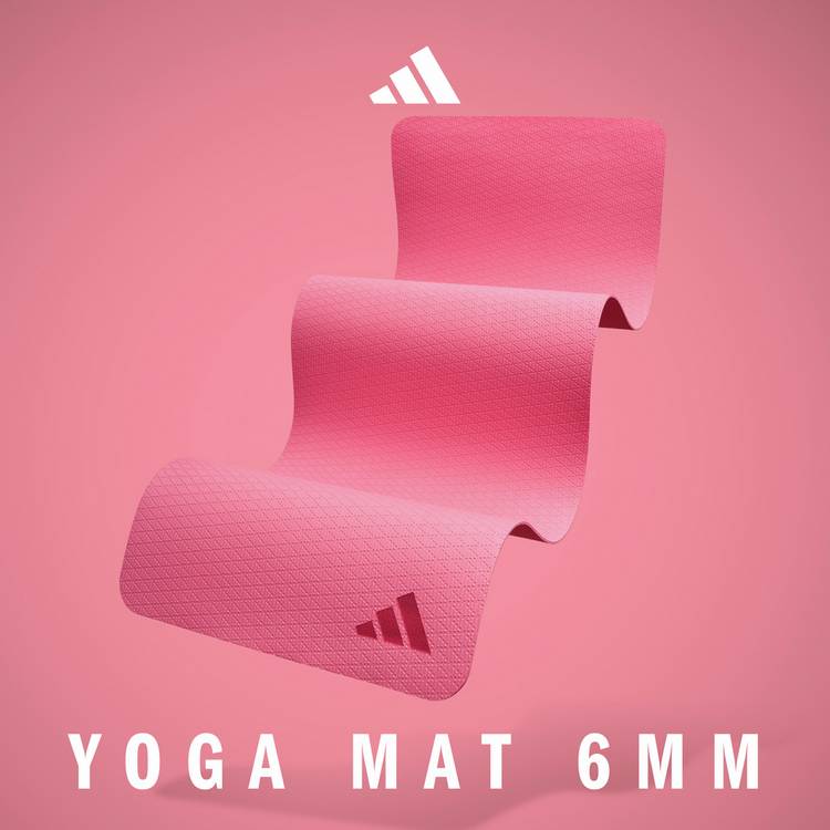 Adidas Pink Fusion yoga mat 6mm, imported from the UK