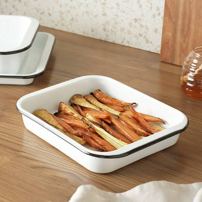Argos Argos Home 29cm Enamel Carbon Steel Roaster- Buy online at McGrocer