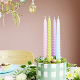 Argos Home twist taper candles in pastel shades (British brand)
