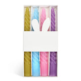 Argos Home twist taper candles in pastel shades (British brand)