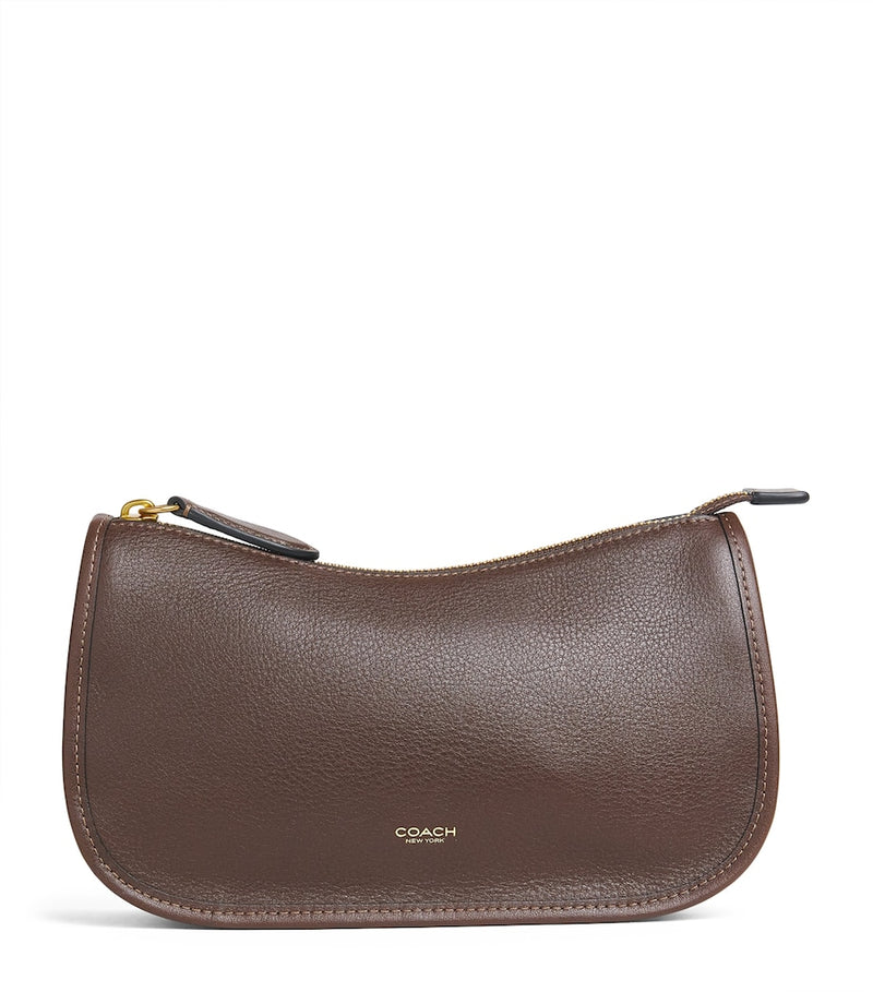 Coach Waverly shoulder bag leather gold hardware, UK version