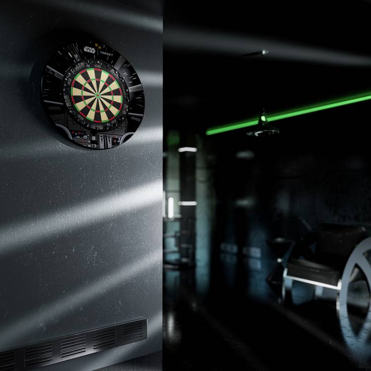 Star Wars Millennium Falcon dartboard surround set (British brand)