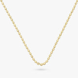 Argos Revere 9ct Gold Plated Silver Diamond Cut Beaded Necklace- Buy online at McGrocer