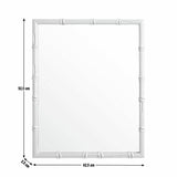 Habitat bamboo effect blue wall mirror 52x42cm, imported from the UK