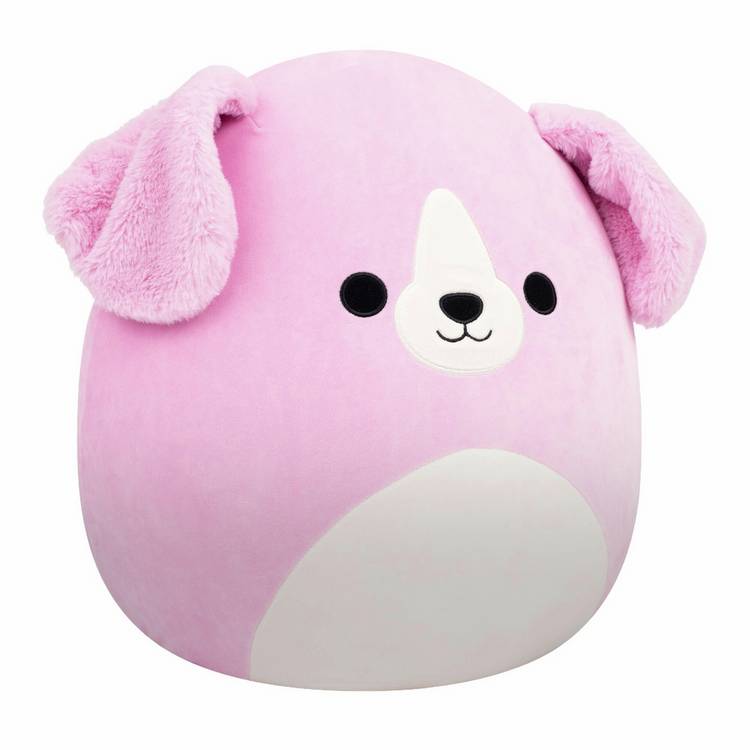 Squishmallows Peggy Sue pink golden retriever soft toy 16 inch, UK version
