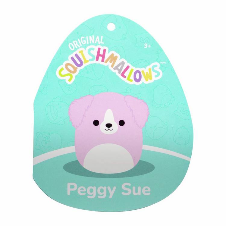 Squishmallows Peggy Sue pink golden retriever soft toy 16 inch, UK version