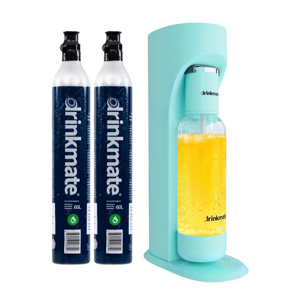 Drinkmate OmniFizz sparkling water maker Arctic Blue, UK version