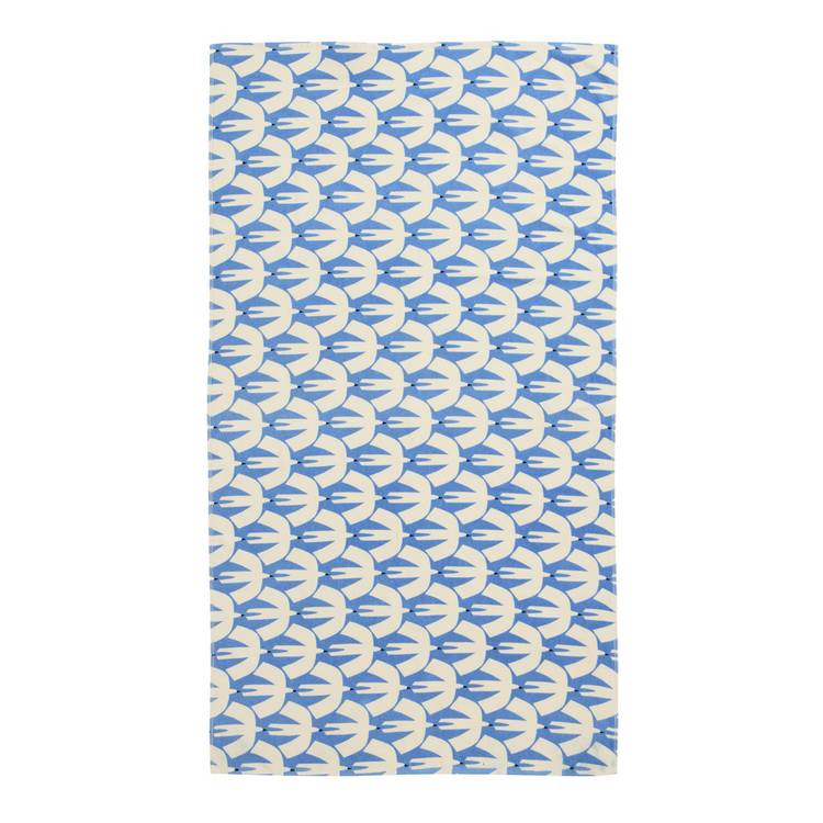 Habitat x Scion blue geometric beach towel 150x80cm - British product