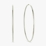 Argos Revere Sterling Silver Sleeper Hoop Earrings 45mm- Buy online at McGrocer