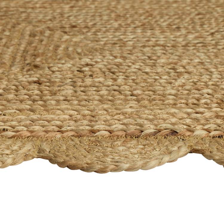 Argos Home scallop braided natural jute doormat 60x90cm - British product