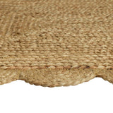 Argos Home scallop braided natural jute doormat 60x90cm - British product