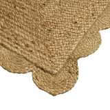 Argos Home scallop braided natural jute doormat 60x90cm - British product