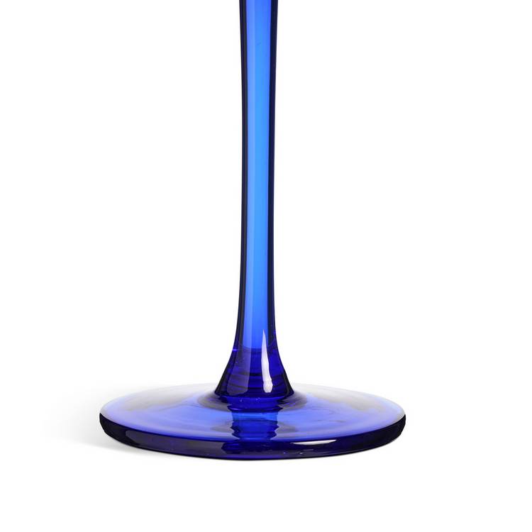 Habitat blue stem champagne flute set of 4, imported from the UK