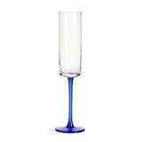 Habitat blue stem champagne flute set of 4, imported from the UK