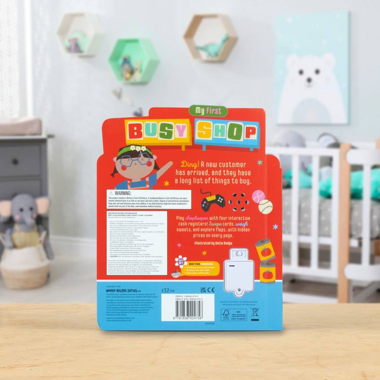 Make Believe Ideas interactive cash register book - British product