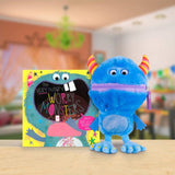 Make Believe Ideas Worry Monster plush toy and book set (British brand)