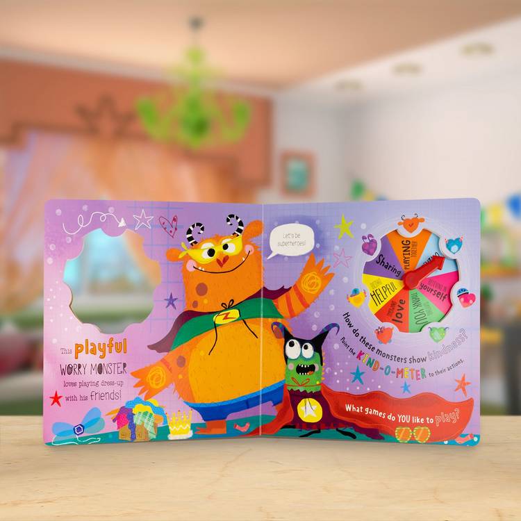 Make Believe Ideas Worry Monster Kind-O-Meter Story Book (British brand)