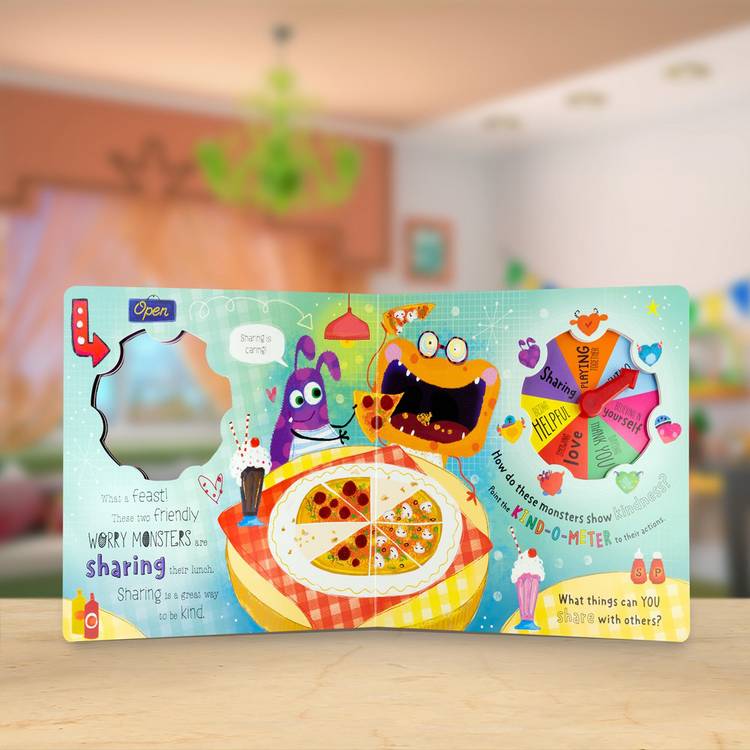 Make Believe Ideas Worry Monster Kind-O-Meter Story Book (British brand)