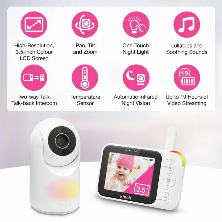 VTech baby video monitor VM4263 3.5 inch, UK version