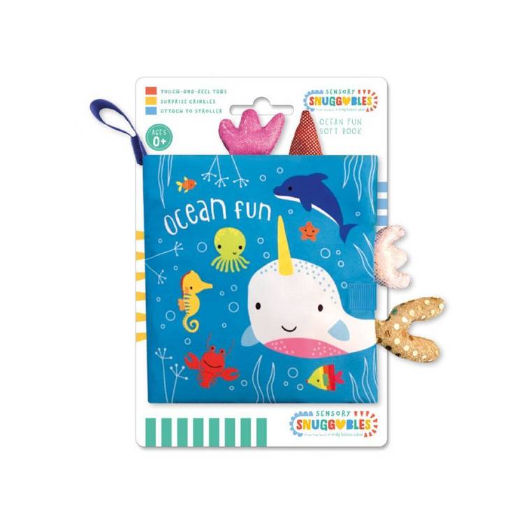 Sensory Snuggables Ocean touch and feel cloth book - British product