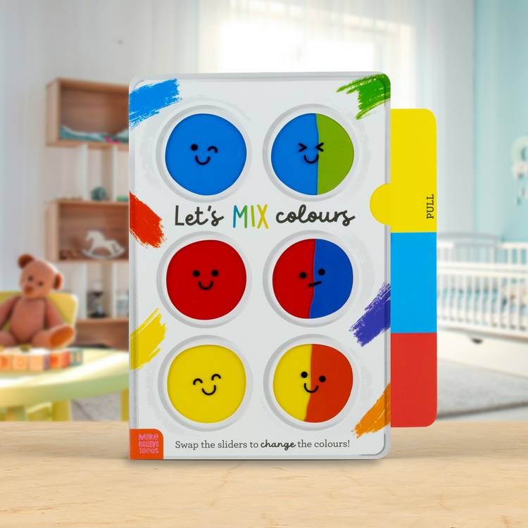 Make Believe Ideas colour mixing book for kids, UK version