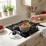Salter non-stick 3 piece saucepan set, UK version