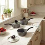 Salter non-stick 3 piece saucepan set, UK version
