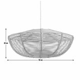 Habitat Mariana natural rattan easy fit lampshade 50cm (British brand)