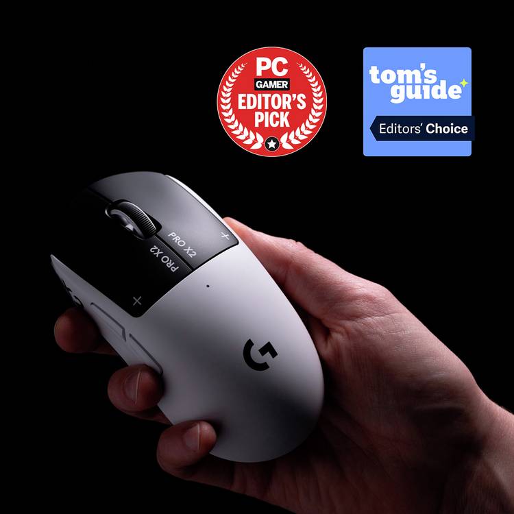 Logitech PRO X2 SUPERSTRIKE wireless gaming mouse, imported from the UK