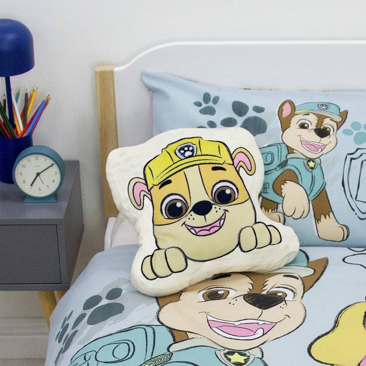 Paw Patrol kids cushion 35cm reversible - British product
