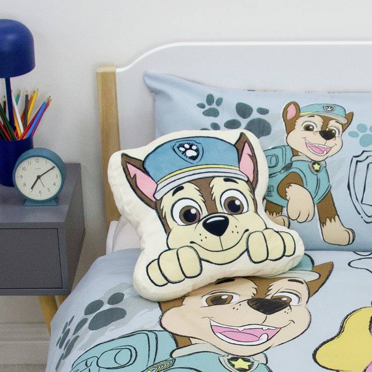 Paw Patrol kids cushion 35cm reversible - British product
