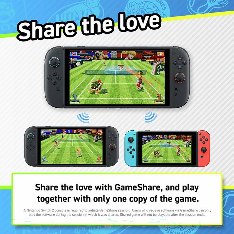 Nintendo Mario Tennis Fever Nintendo Switch 2 game disc - British product