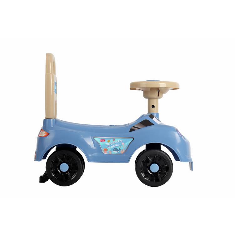 Chad Valley foot to floor ride on blue (British brand)
