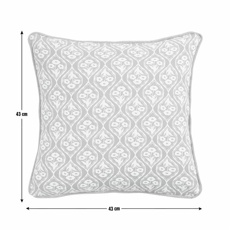 Argos Home Lino Floral Green cushion 43x43cm (British brand)