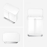Simplehuman recycling pedal bin white 58L, imported from the UK