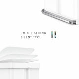 Simplehuman recycling pedal bin white 58L, imported from the UK